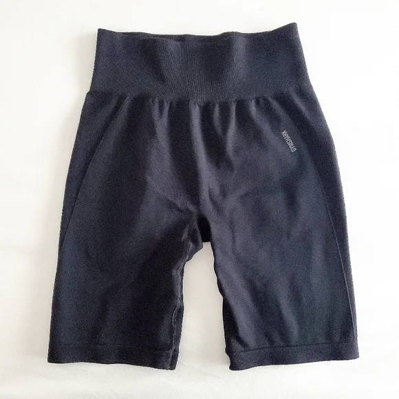 Gymshark Flex Cycling Shorts in Black/Charcoal - Picture 1 of 11